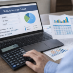 Utilisation d’un simulateur de crédit pour calculer les mensualités, la durée et le coût total d’un prêt