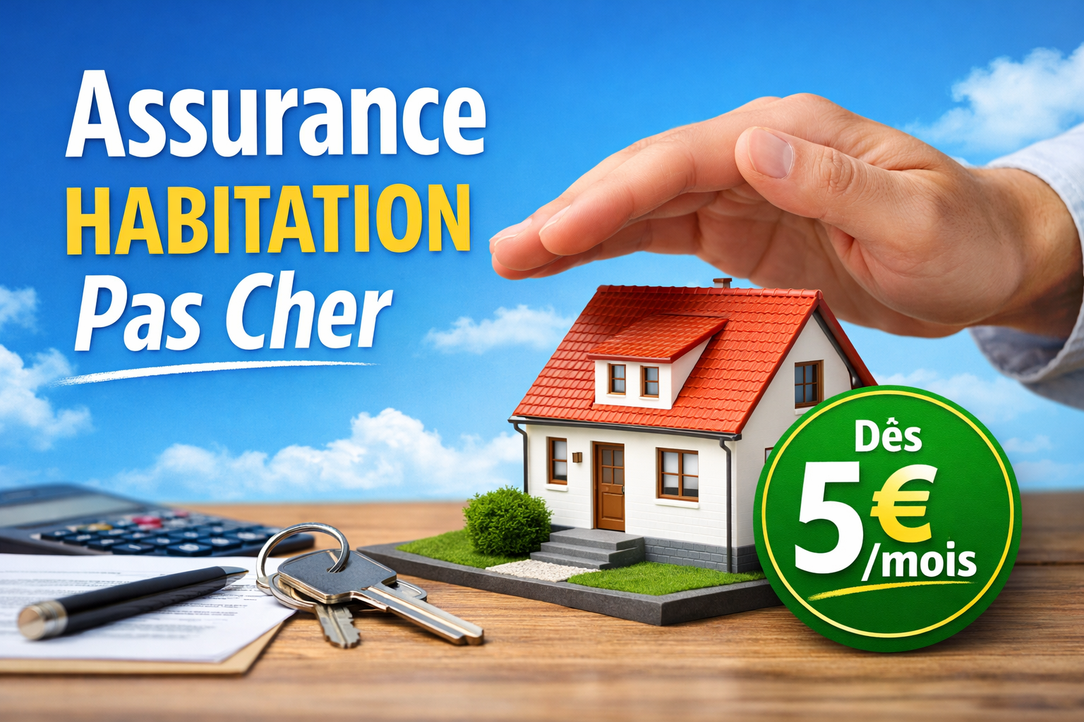 Assurance habitation pas cher dès 5€/mois avec devis immédiat en ligne