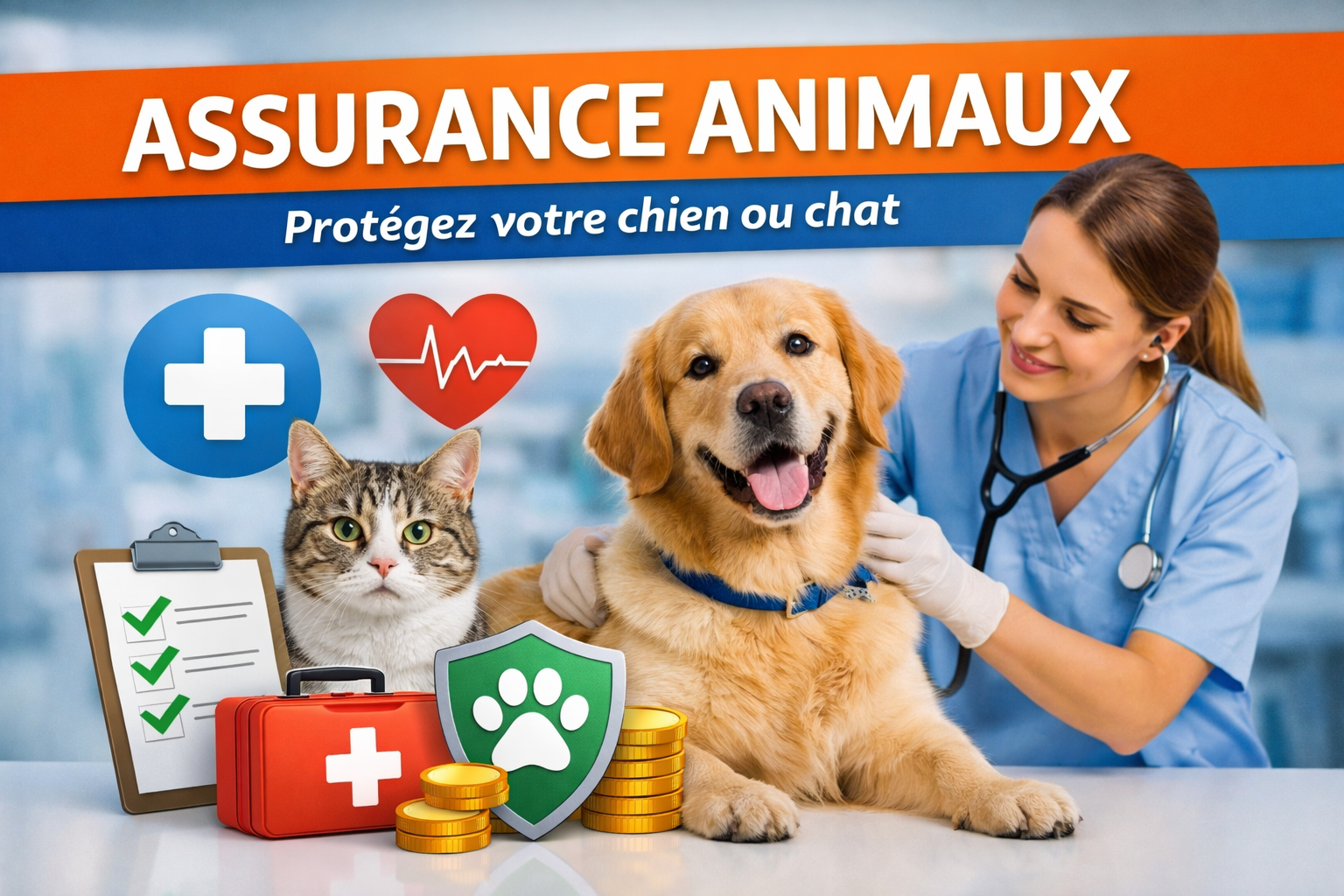 Assurance animaux : protection santé pour chien et chat avec remboursement vétérinaire