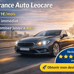 Assurance auto Leocare dès 11 euros par mois avec devis immédiat et économies jusqu’à 40%