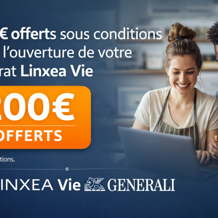 200€ offerts sous conditions pour l’ouverture d’un contrat d’assurance vie Linxea Vie avec Generali